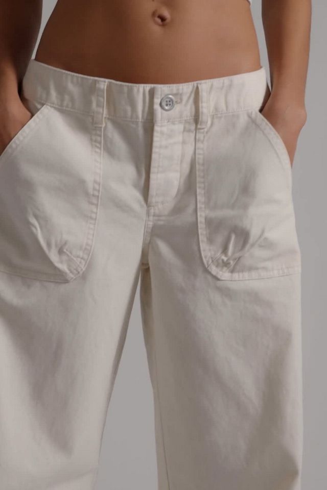 We The Free Yours Truly Low-Rise Cargo Chino Pants | Free People
