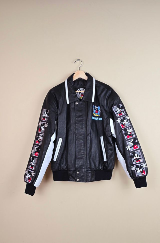 Vintage 1999 Mickey Mouse Leather Jacket Selected By The Igala NYC #1
