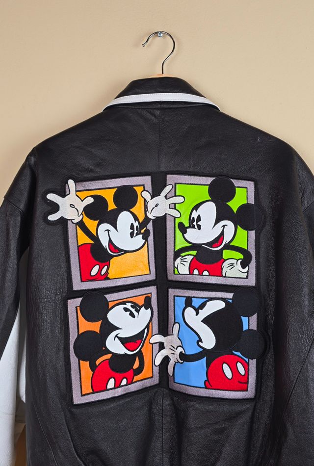 Vintage 1999 Mickey Mouse Leather Jacket Selected By The Igala NYC #3