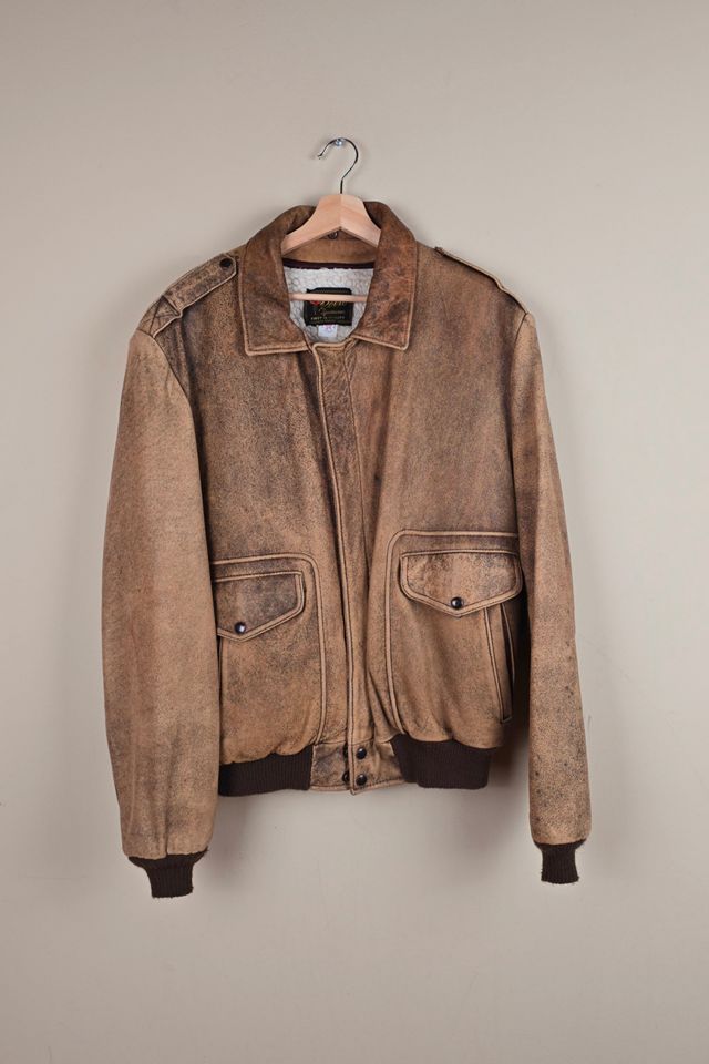 Vintage Reed Brown Leather Jacket Selected By The Igala NYC #1