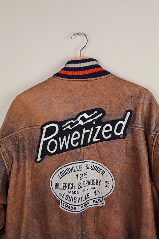 Vintage Louisville Slugger Baseball Leather Jacket Selected By The Igala NYC #3