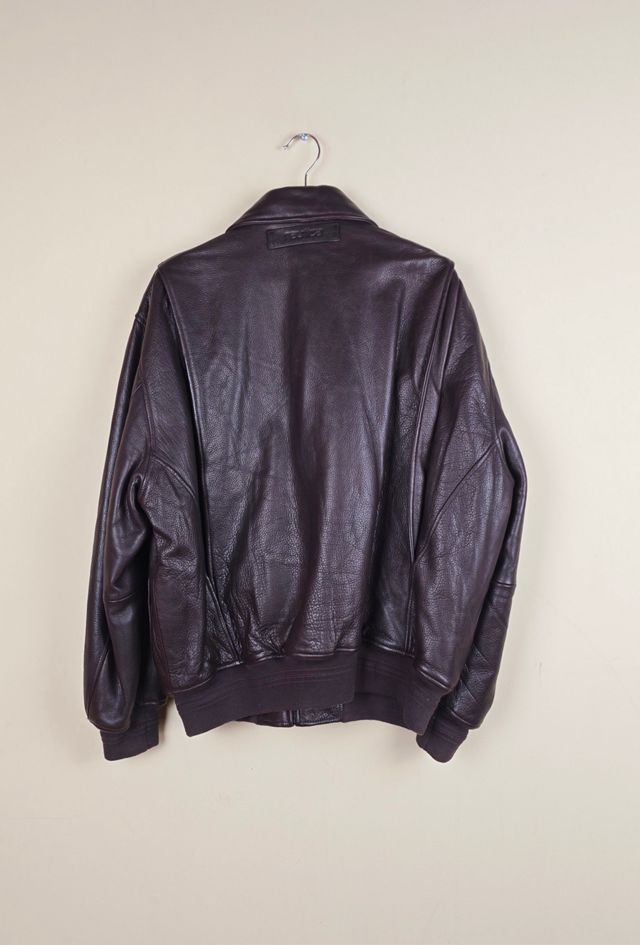 Vintage Nautica Brown Leather Jacket Selected By The Igala NYC #2