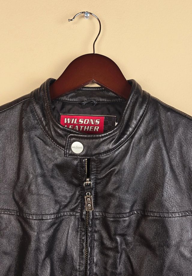 Vintage Wilson Women's Biker Leather Jacket Selected By The Igala NYC #1