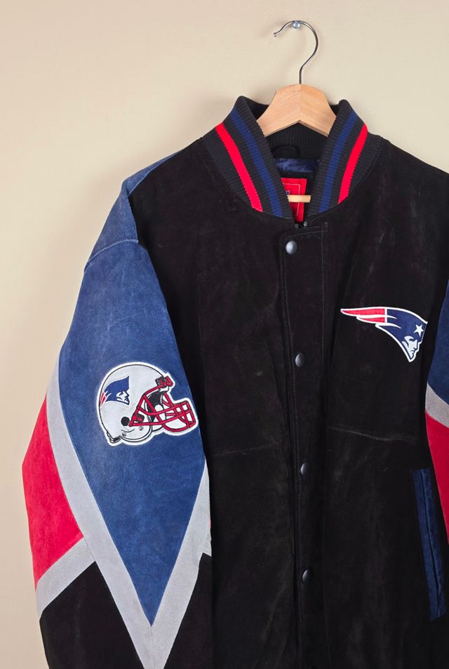 Vintage New England Patriots Suede Leather Jacket Selected By The Igala NYC #2