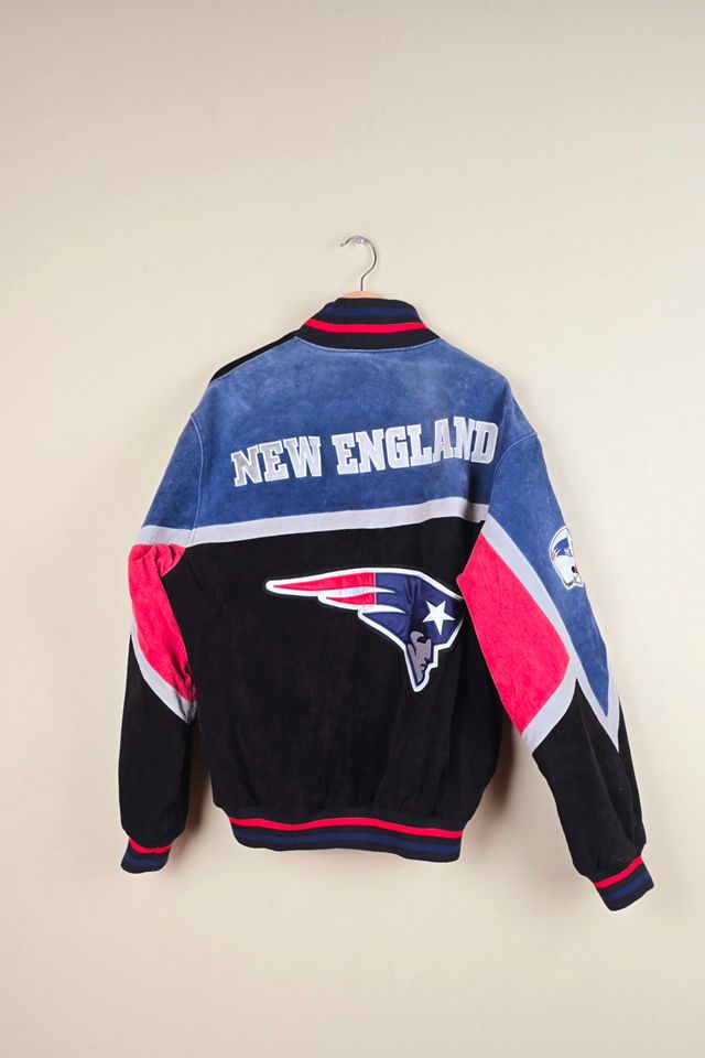 Vintage New England Patriots Suede Leather Jacket Selected By The Igala NYC #3