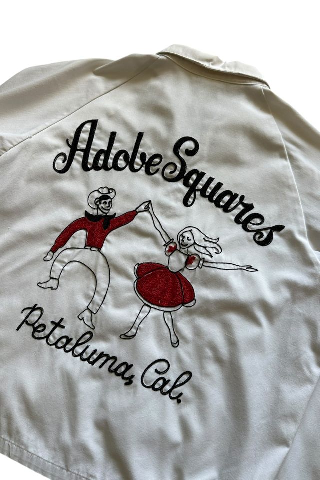 1960s Adobe Squares Chainstitch Zip Up Jacket Selected By Vintage Warrior #1