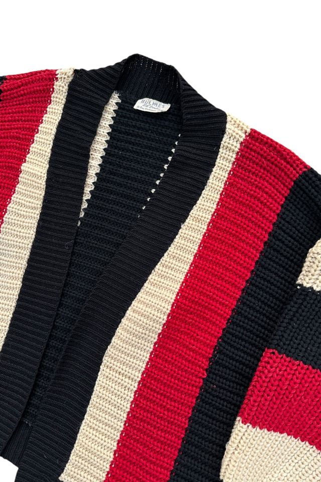 Vintage 1950s Striped Knit Cardigan Selected By Vintage Warrior #2