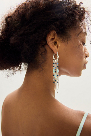 Skye Hoop Earrings by Free People in Silver