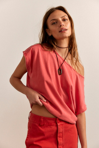 We The Free Peggy Tee at Free People in Sour Sweet, Size: Medium
