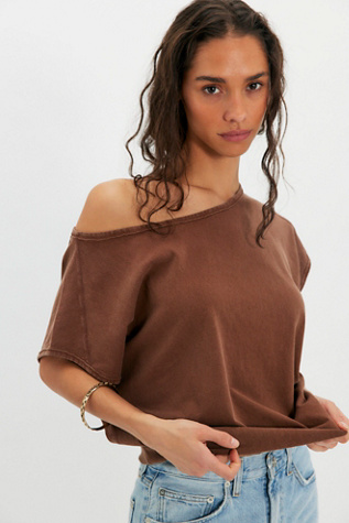 We The Free Peggy Tee at Free People in Emperador, Size: XS