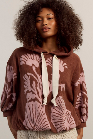 Shell Baby Hoodie by Free People in Brown, Size: XS