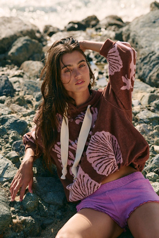 Shell Baby Hoodie by Free People in Brown, Size: XS