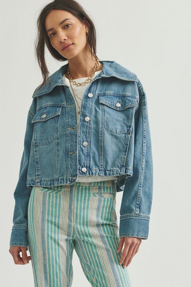 We The Free Side To Side Cropped Denim Jacket #2