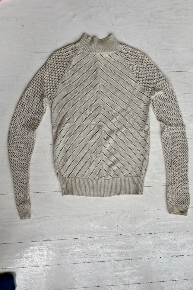 Vintage Cream Multi Speckled V Kneck Margaret Howell Jumpert Selected by Atlantic Vintage #2