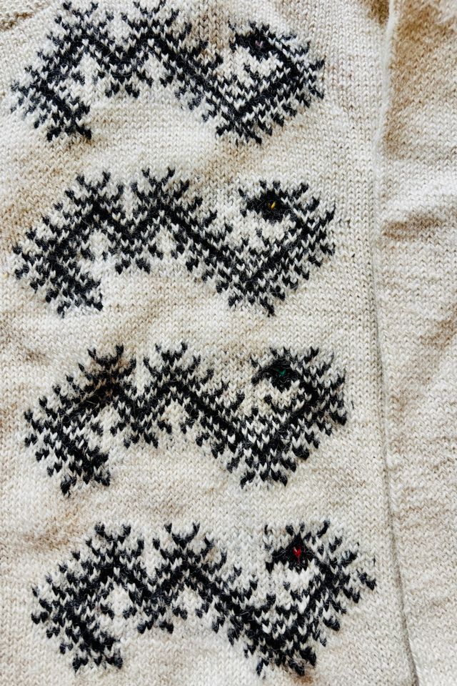 Vintage Handknit Cream Alpaca CardiganSelected by Atlantic Vintage #1