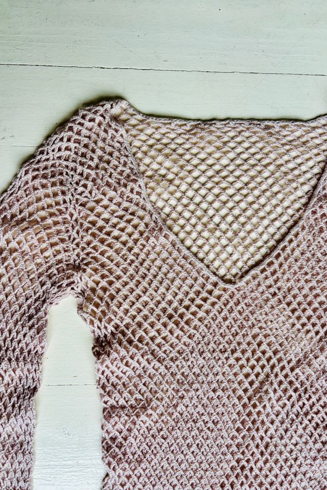 Vintage Cashmere Fishnet Sweater Selected by Atlantic Vintage #1