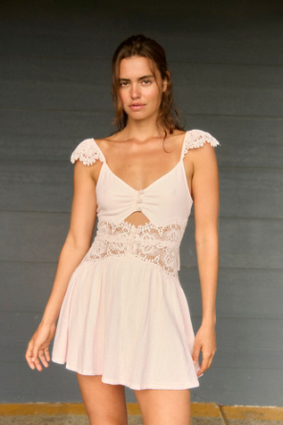 strapless open back dress Free People Pappiet Midi Dress/Rose Combo