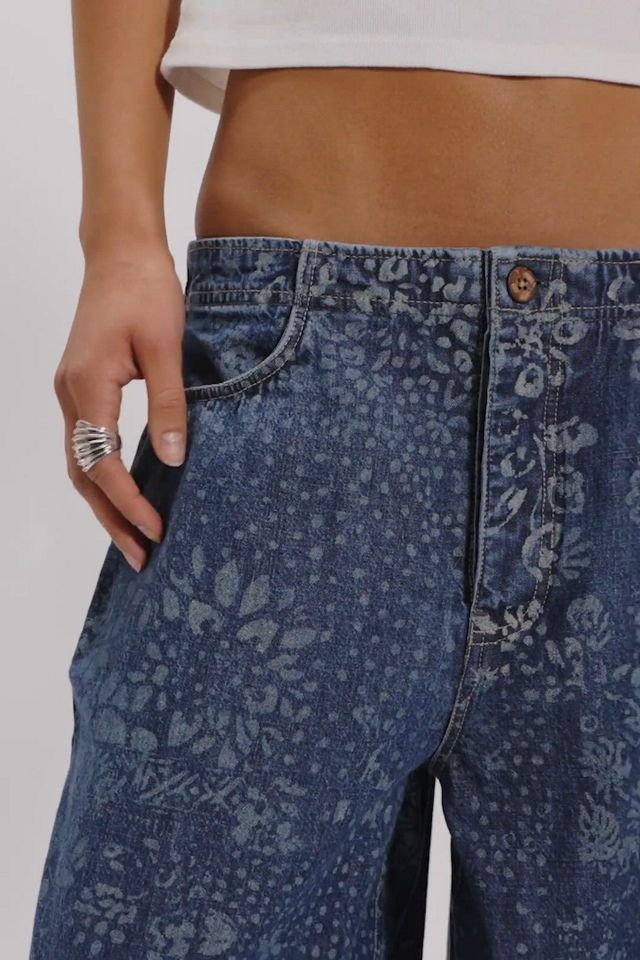 We The Free Love Me Not Printed Bloomer Jeans | Free People