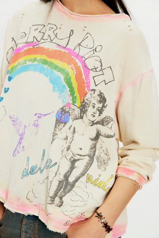 Magnolia Pearl Cherry Riot Hermosa Sweatshirt at Free People in White