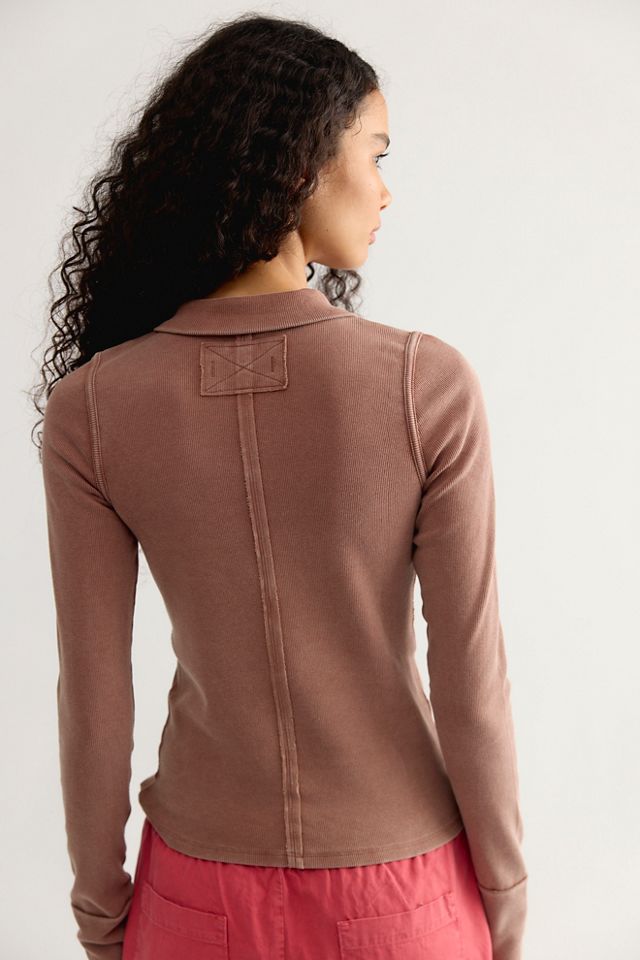 We The Free Lake Solid Henley #1