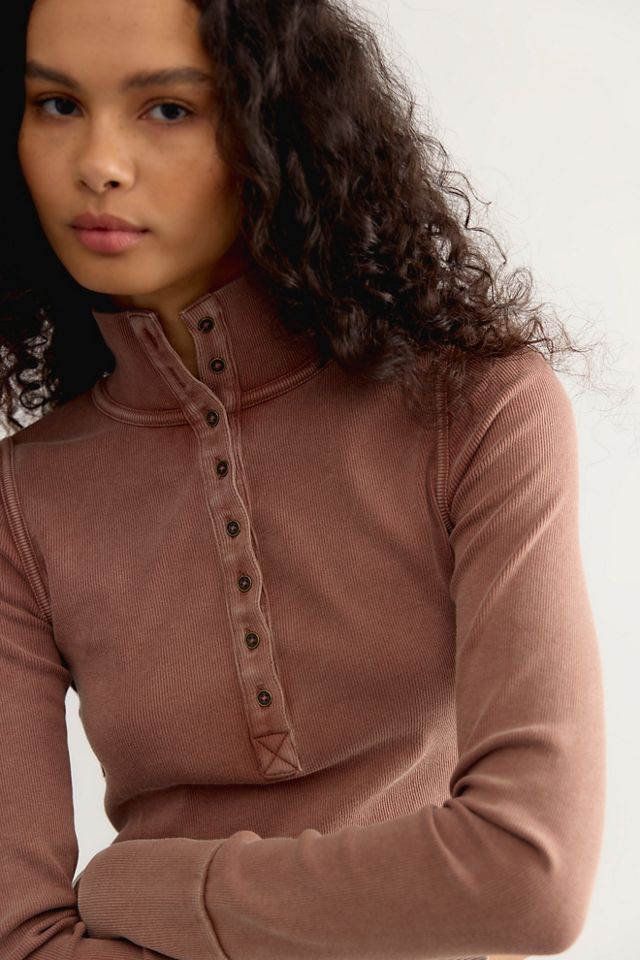 We The Free Lake Solid Henley #2