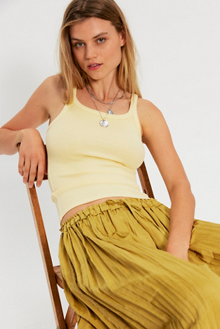 We The Free Lychee Tank Top at Free People in Yellow, Size: L