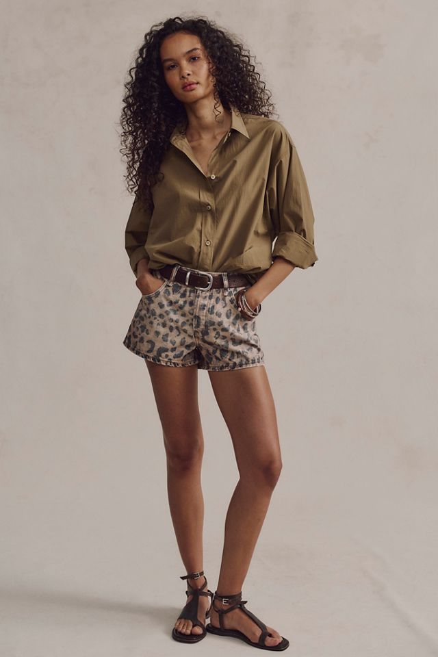 We The Free Now Or Never Printed Denim Shorts #2