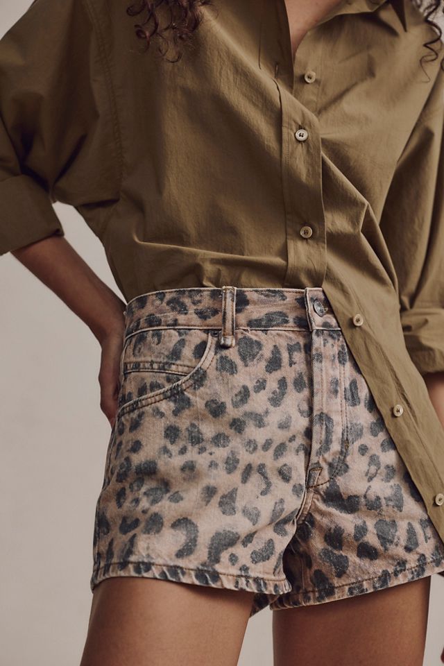 We The Free Now Or Never Printed Denim Shorts #3