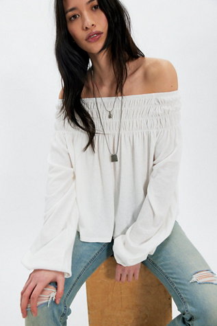 We The Free Peaches Off-The-Shoulder Blouse