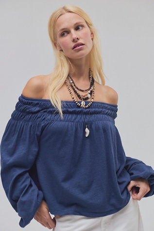 We The Free Peaches Off-The-Shoulder Blouse at Free People, Size: M