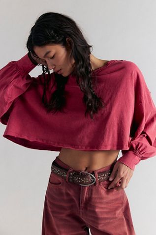Haut Free People WE THE FREE Get Together Beige (shiitake) Taille S