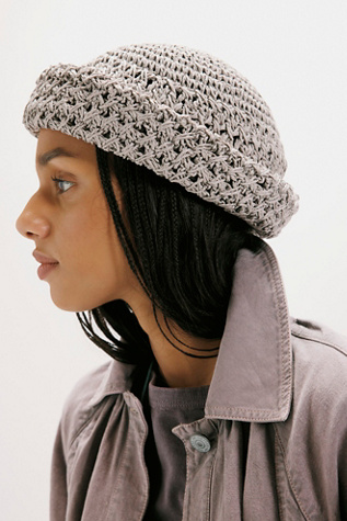 Sailor Straw Hat by Free People in Blue