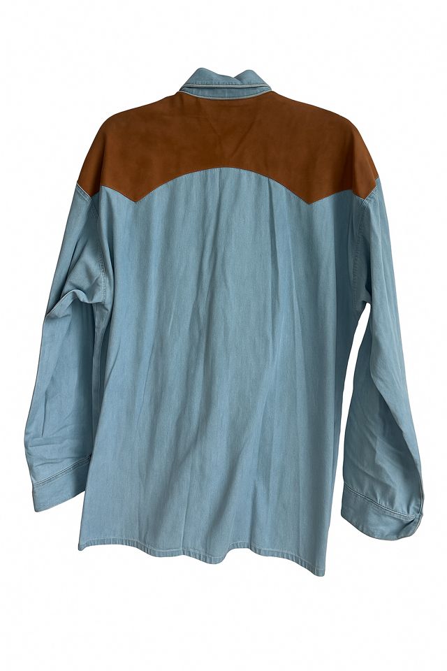 Nostalgic Nomade Western Cowboy Denim Shirt with Studs #1