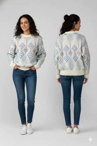 Nostalgic Nomade Nordic Chevoron Sweater
