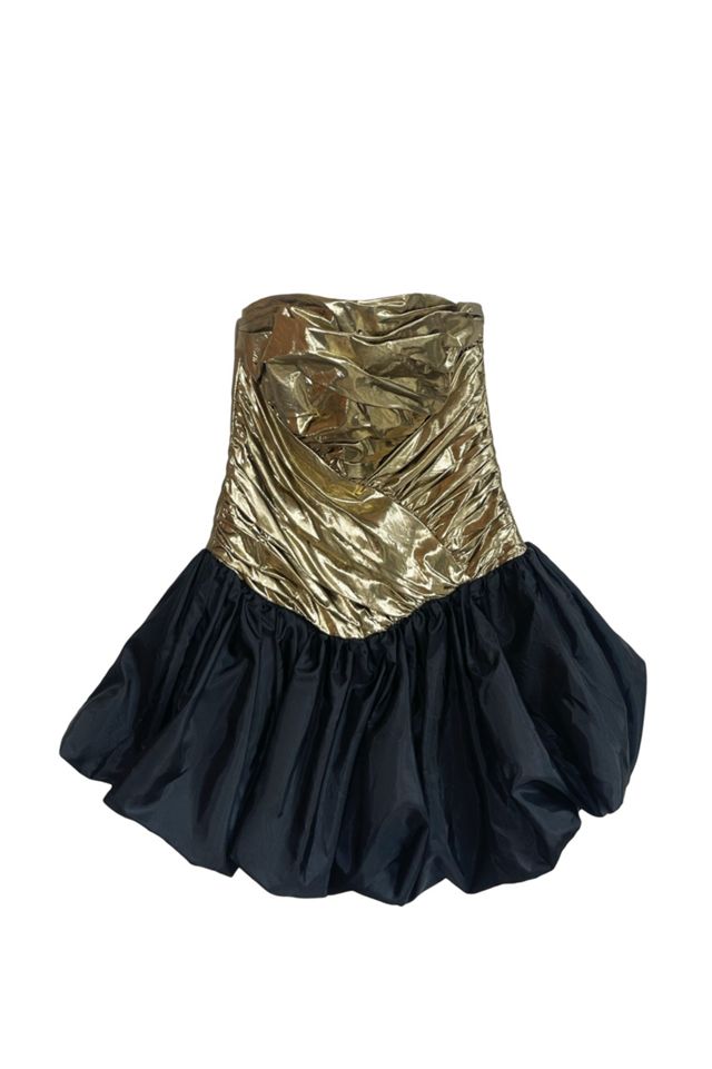 Nostalgic Nomade Gold Bubble Hem Dress #1