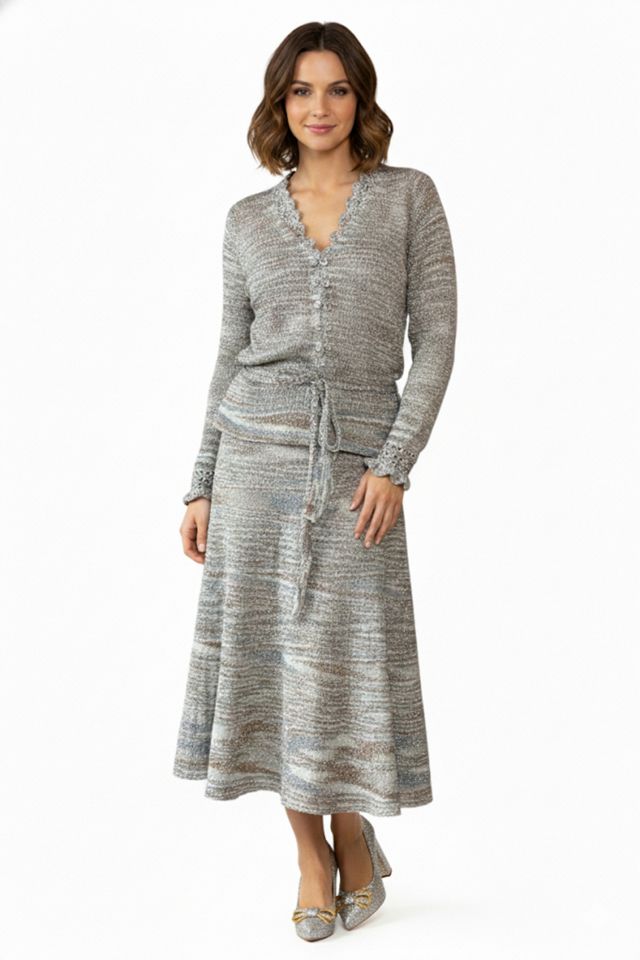 Nostalgic Nomade 3 Piece Metallic Knit Set