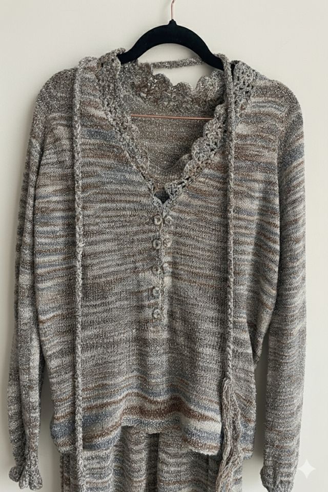 Nostalgic Nomade 3 Piece Metallic Knit Set #1