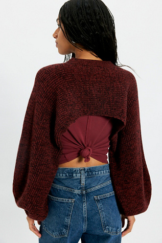 Женские болеро Free People Emery Knitted Bolero, цвет: Коричневый — фото 3