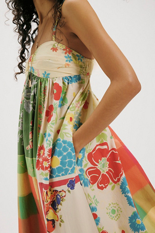 Женское платье Free People Wonderstruck Maxi, цвет: Комбинированный — фото 4