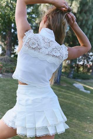 On The Greens Top by FP Movement at Free People in White, Size: Medium