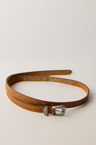 Nash Extra Long Leather Belt by Free People in Brown, Size: L-XL/G-TG