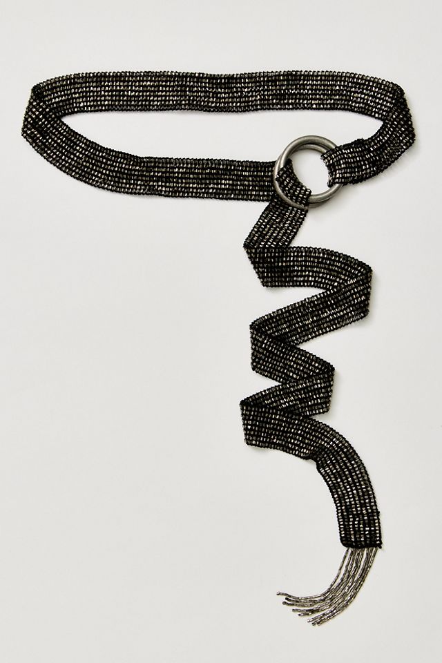 Breezy Beaded Wrap Belt #1