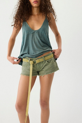 Breezy Beaded Wrap Belt at Free People in Organic Apple