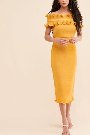Keepsake Off the Shoulder Ruffle Dress
