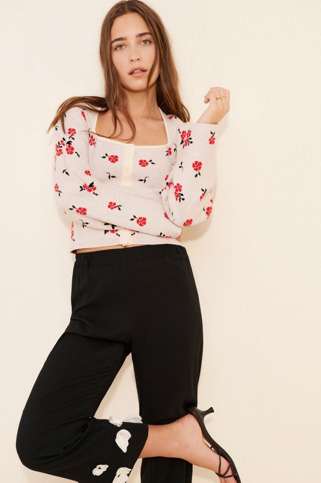 Saemdi Floral Cropped Cardigan #2
