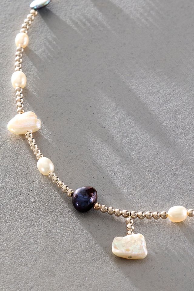 Atma Prema Pearl And Silver Necklace #1