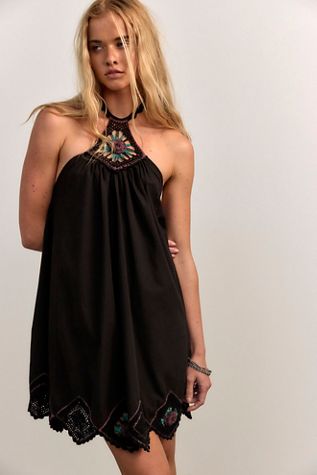 Understated Leather Fringe Mini Dress | Free People