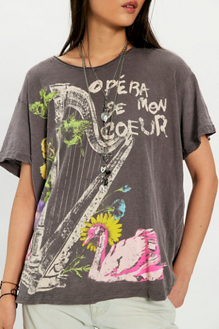 Magnolia Pearl Opera De Mon Coeur Tee at Free People in Grey