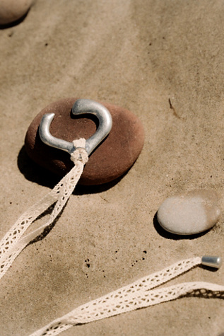 Moon Lariat Necklace by Free People in White