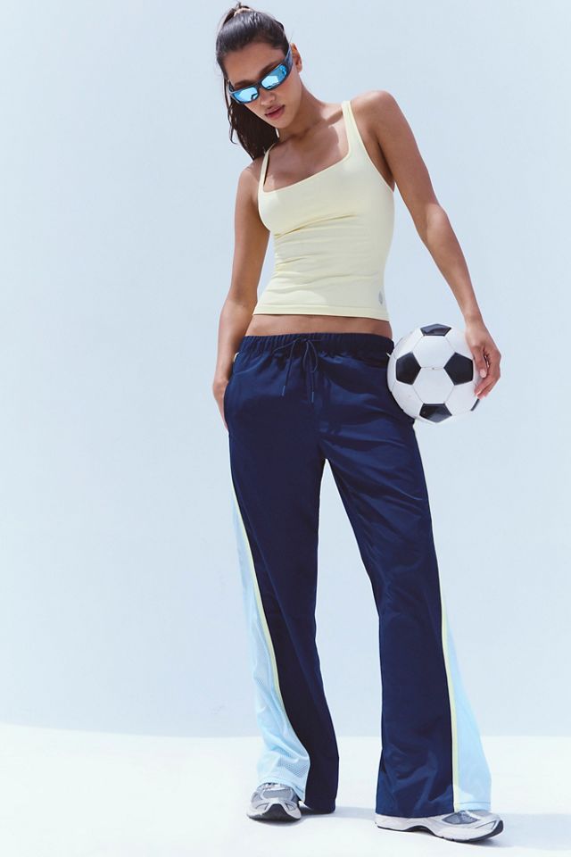 Pantalon Retro Rider à empiècements en maille #1